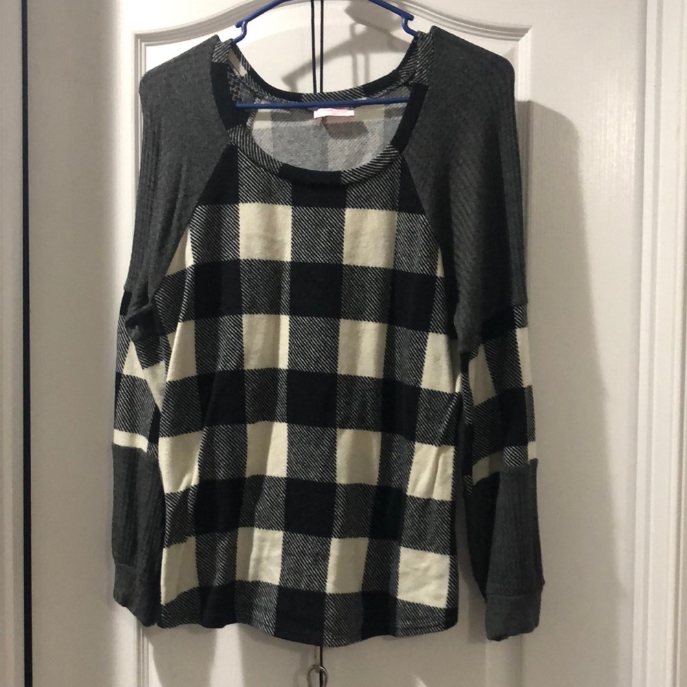 Black Buffalo plaid shirt